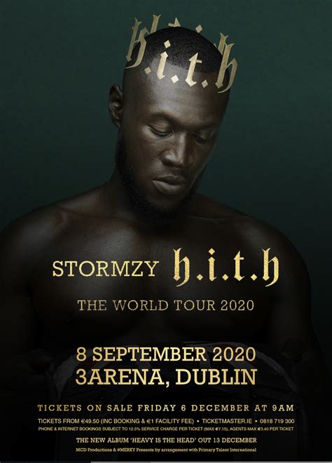 Stormzy tour dates  Monday