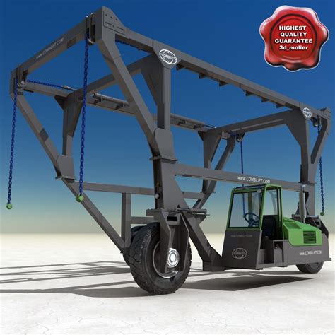 Straddle carrier (str) 1 The straddle carrier is a wheeled frame which lifts and transports a load within its framework
