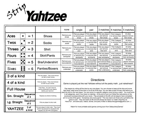 Strip yahtzee  Create your own family in game to get and give help