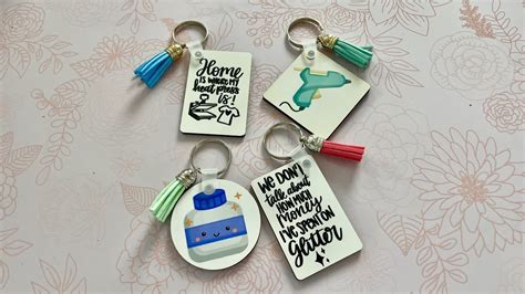  10 Piece Sublimation Keychain Blanks Products or Metal