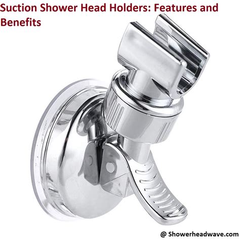 Suction shower head holder wilko  2 Pack Vacuum Suction Cup Shower Head Holder, Removable Shower Head Bracket, Height Adjustable Shower