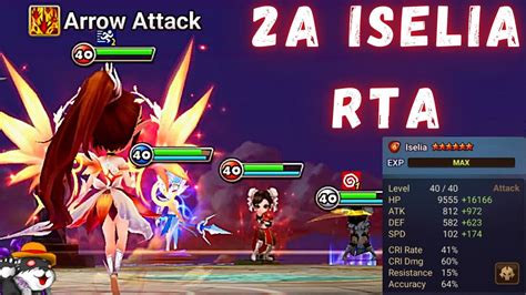 Summoners war iselia Attacks the enemy 3 times with a whirling gust of darkness