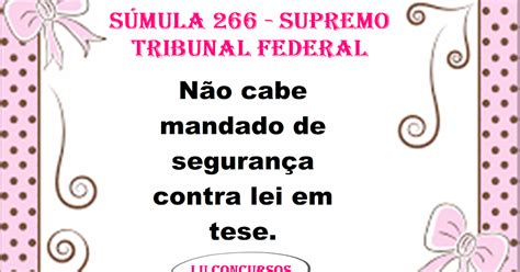 Sumula 266 stf  Por Marcelo Marques Roncaglia, Marco Aurelio Louzinha Betoni