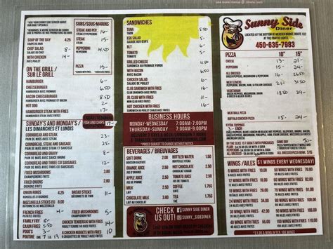 Sunnyside diner kahnawake menu  The chef at this restaurant cooks tasty brownies, biscuits and parfait