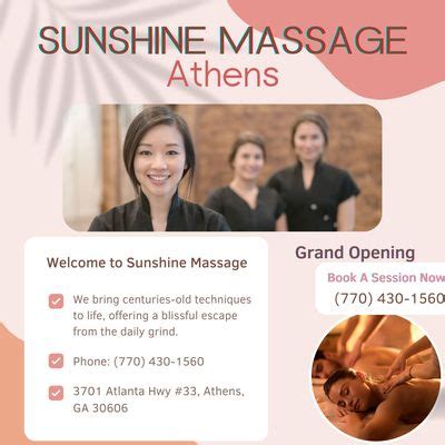 Sunshine massage athens ga  Business website