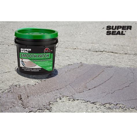 Super seal smooth patch  Debris and dust will stick to it, but you can rinse it off or paint over it to give it a non sticky surface