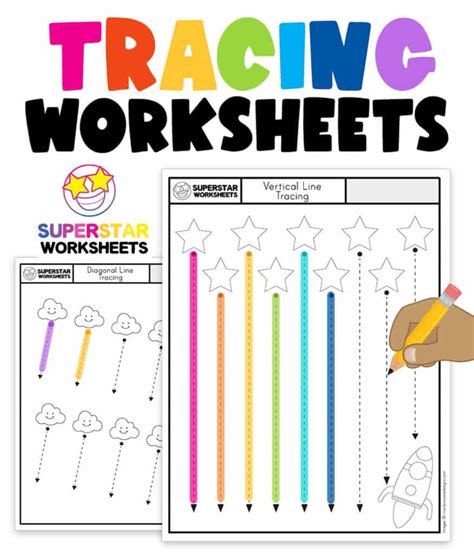 Tracing Worksheets - Superstar Worksheets