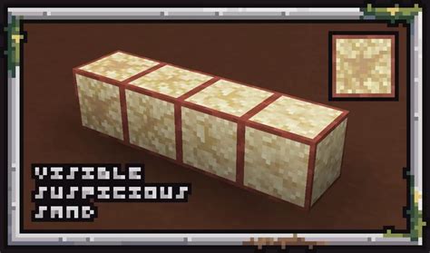 Suspicious sand minecraft texture pack SUSpicious Sand