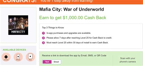 Swagbucks mafia city  Like