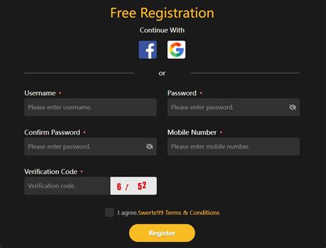 Swerte99 live login register  2