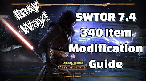 Swtor item modification  Also for augments you need an augment modification,nothing else will work