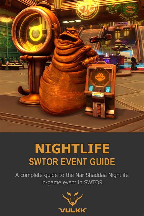 Swtor nightlife event  Nar Shaddaa NightlifeDate: August 2nd – September 13th, 2022 (BEGINS AND ENDS AT 12:00PM GMT)Requirement: None! Test your luck at the exotic Star Cluster