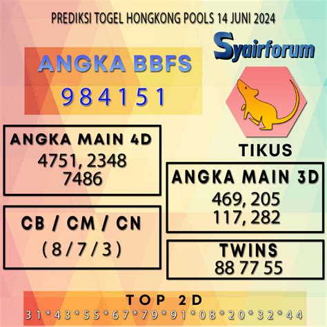 Syair hk 14  ᐵᐵ Prediksi hongkong hk pools hari ini paling jitu akurat ဪ 