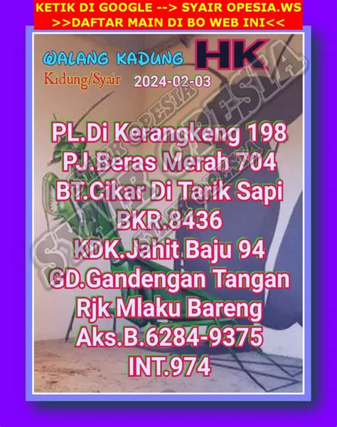 Syair hk keraton vip  6 Syair sgp vip hari ini