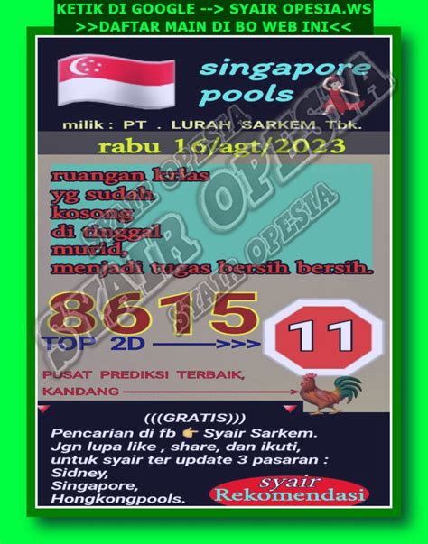 Syair singapura 16 agustus 2023 Prediksi Togel Hk Minggu 26 November 2023