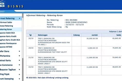 Syarat cetak rekening koran bca  Sebelum memberikan contoh rekening koran Mandiri, Anda perlu mengetahui apa saja syarat cetak rekening koran bagi nasabah bank Mandiri