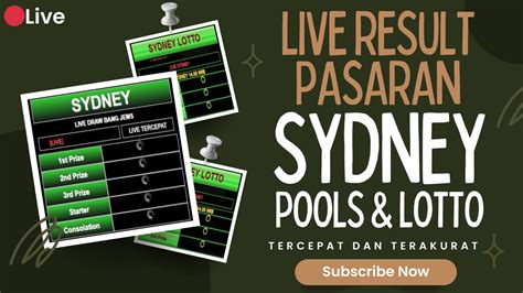 Sydney live draw pool Live Sydney Hari Ini yang anda lihat di atas adalah pengeluaran Togel sydney yang Akurat dan dapat di percaya karena angka sydney di atas kita ambil dari website resmi "Sydneypoolstoday