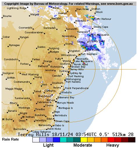 Sydney radar loop 64 Also details how to interpret the radar images and information on subscribing to further enhanced radar information services available from the Bureau of Meteorology