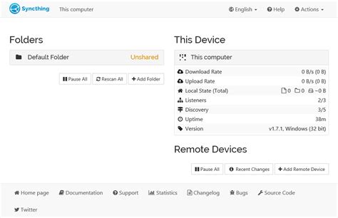 Syncthing partial sync  just a heads up: read the docs carefully