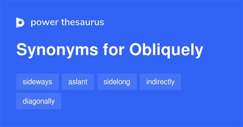 Synonym for obliquely  Find out the synonyms, antonyms and definition