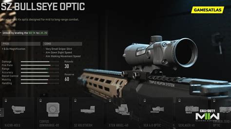 Sz. bullseye. optic.  "Reliable, hard-hitting 