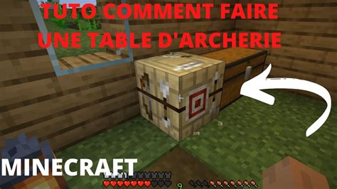 Table d'archerie minecraft craft  Click and drag them into your inventory for later use