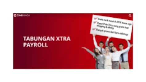 Tabungan xtra payroll  Rp 10