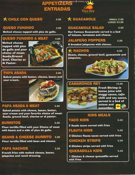 Taco rey seminole menu  #44 of 92 places to eat in Seminole