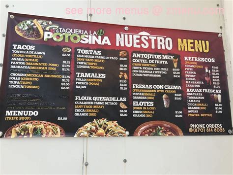 Tacos la potosina menu 75 One Enchilada, One Taco & One Chile Relleno