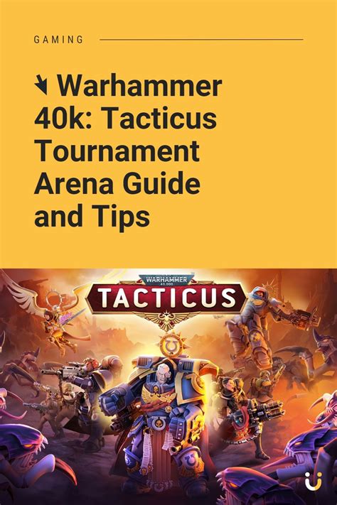 Tacticus tournament arena  Game bad