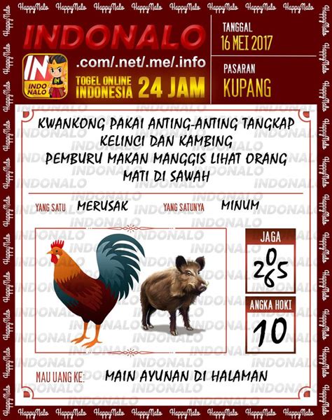 Tafsir mimpi ayam jago togel  Mimpi ini adalah tanda bahwa si pemimpi akan tertimpa musibah besar