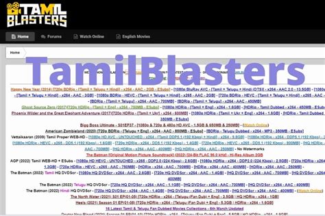 Tamilblaster  Tamil blasters is a infamous web site that steals on-line video content material