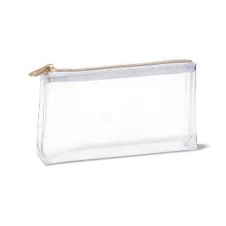 5 Pep Rally Clear Hard Plastic Pencil Cases Zipper Closing Compare To Target