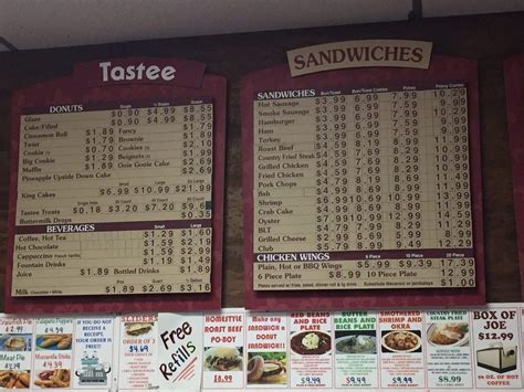 Tastee kenner menu Tastee Treat