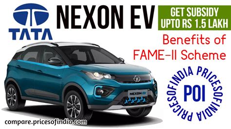 2024 Tata Nexon EV: Electric Car with FAME-II Subsidy Scheme