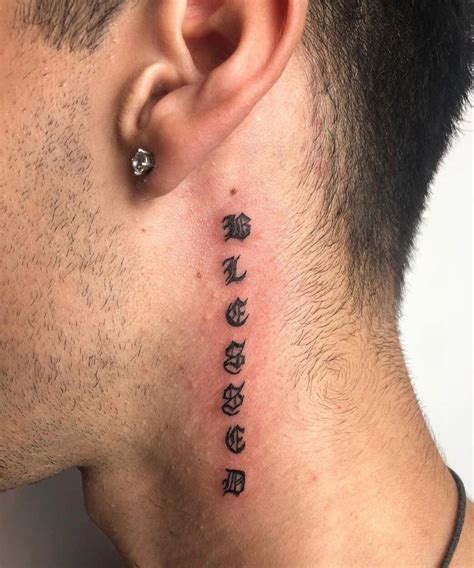 Tattoos no pescoço frases  Designs De