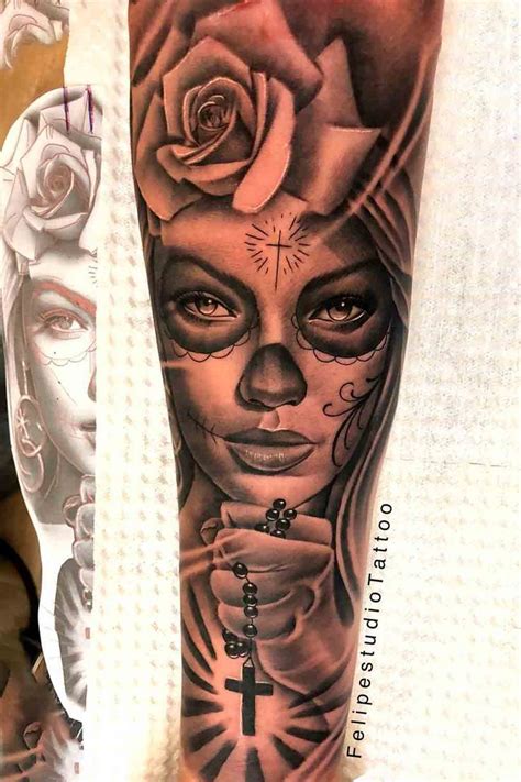 Tatuagem catrina masculina Veja mais ideias sobre tatuagem, desenhos para tatuagem, tatuagem catrina