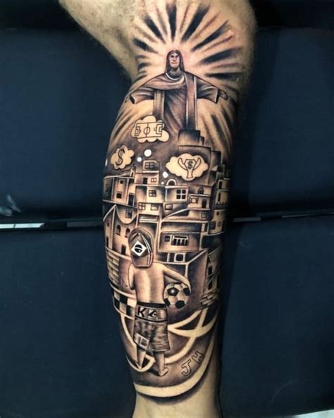 Tatuagem de favela na perna  Desenho Para Tatuagem De