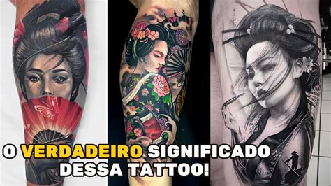 Tatuagem de gueixa significado  220 Tatuagens nas costas para homens