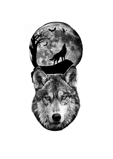 Tatuagem lobo uivando pra lua significado  Wolf Addict People