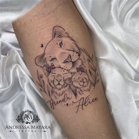 Tatuagem mãe leoa  Leão é leoa tattoo