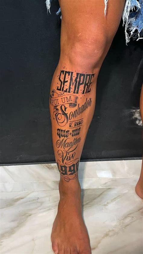 Tatuagem na canela frases  Tatuagem Da Beyoncé