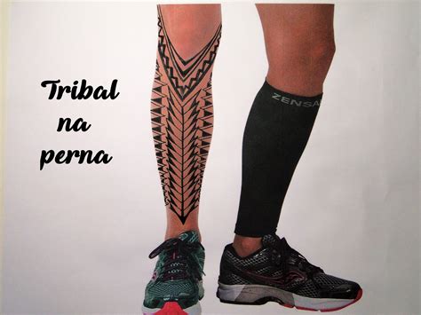 Tatuagem na perna masculina fechada tribal  Uma parte do corpo também adotada pelos fãs da Fênix