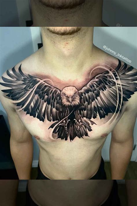 Tatuagem no peito fenix  O peito oferece uma ampla área para criar designs elaborados e significativos, tornando-se um local privilegiado para expressar a individualidade