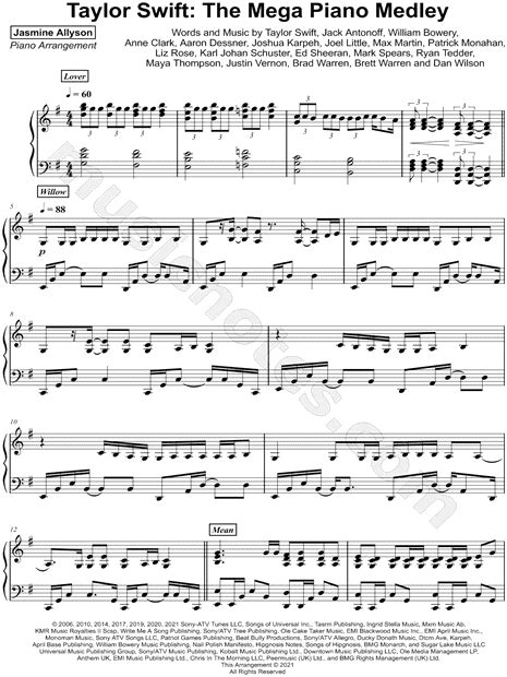 Taylor swift sheet music String Trio - Level 4 - Digital Download