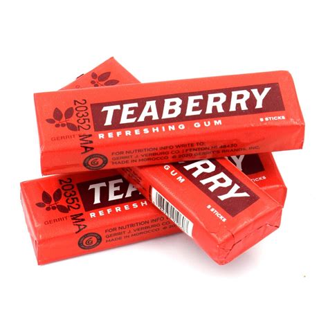 Teaberry gum ingredients 