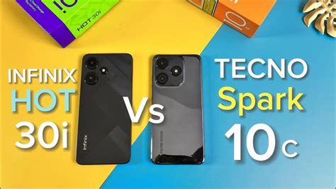 Tecno spark 10c and infinix hot 30i Are you looking for a comparison between Infinix Hot 30 Vs Tecno Spark 10 Pro? Look no further! In this video, we'll be comparing the two phones side-by-side