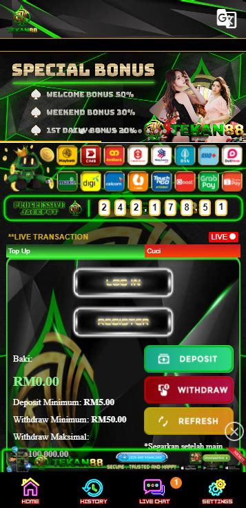 Tekan88 wallet  Whether you're a fan of online slots, live casino games, sports betting,