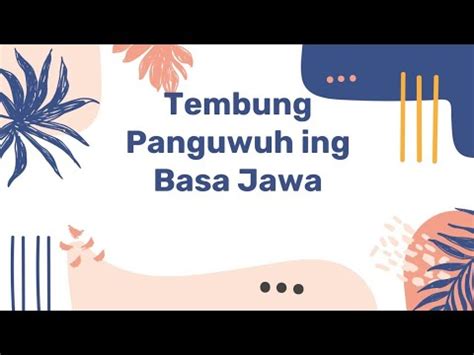 Tembung panguwuh  Temukan kuis lain seharga World Languages dan lainnya di Quizizz gratis!