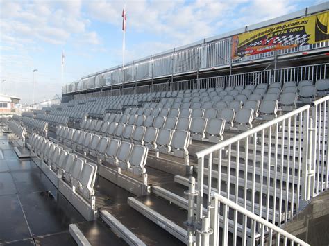 Temporary grandstand seating  Florida Bleacher Rentals is a small family Florida company providing quality rental aluminum angle frame bleachers for temporary seating events with ongoing projects all over Florida (Miami, Orlando, Tampa, Jacksonville, Tallahassee, Pensacola and every